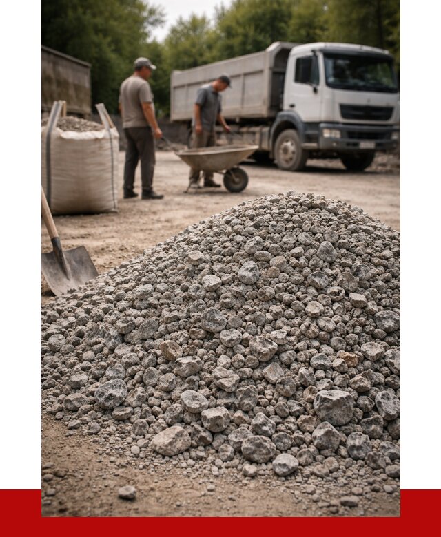 Гранитный щебень фракция 20-40 в Волгограде от 3325 руб. ПРОНЕРУДВлг