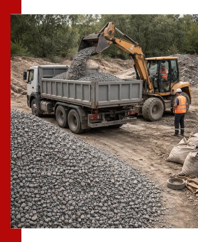 Доставка гравийного щебня в Волгограде оптом и в розницу