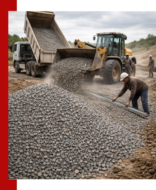 Гравийный щебень фракция 5-20 с доставкой в Волгограде