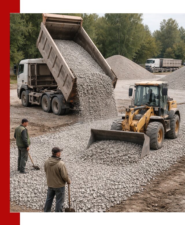 Купить гравийный щебень фракция 20-40 в Волгограде с доставкой