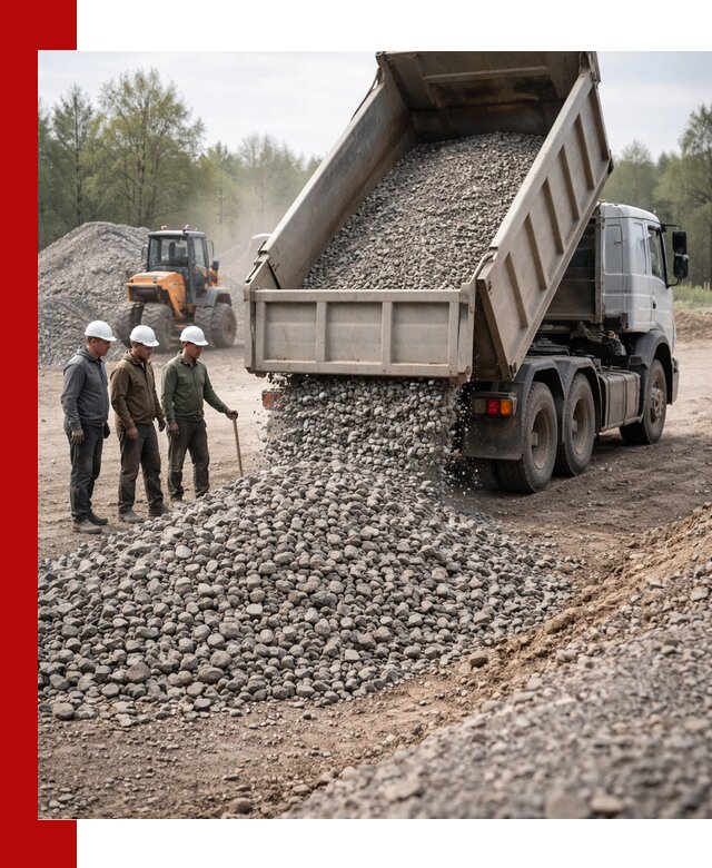 Доставка гравийного щебня фракции 70-120 в Волгограде