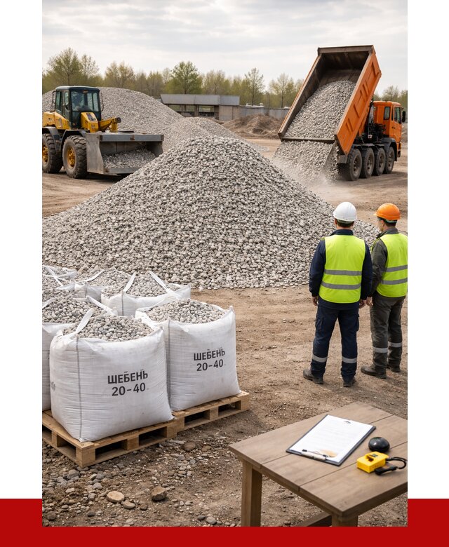 Известняковый щебень 20-40 в Волгограде от 2182 р. ПРОНЕРУДВлг