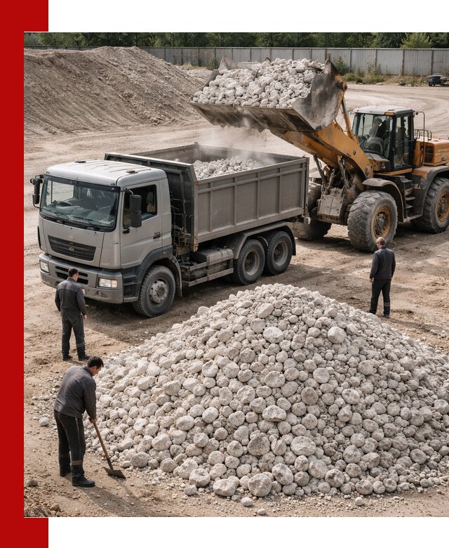 Известняковый щебень фракция 70–150 с доставкой в Волгограде