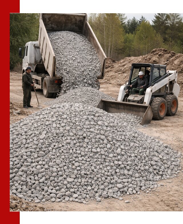 Доставка доломитового щебня в Волгограде напрямую от карьера