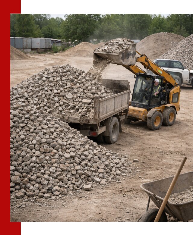 Доставка вторичного щебня в Волгограде для строительных работ