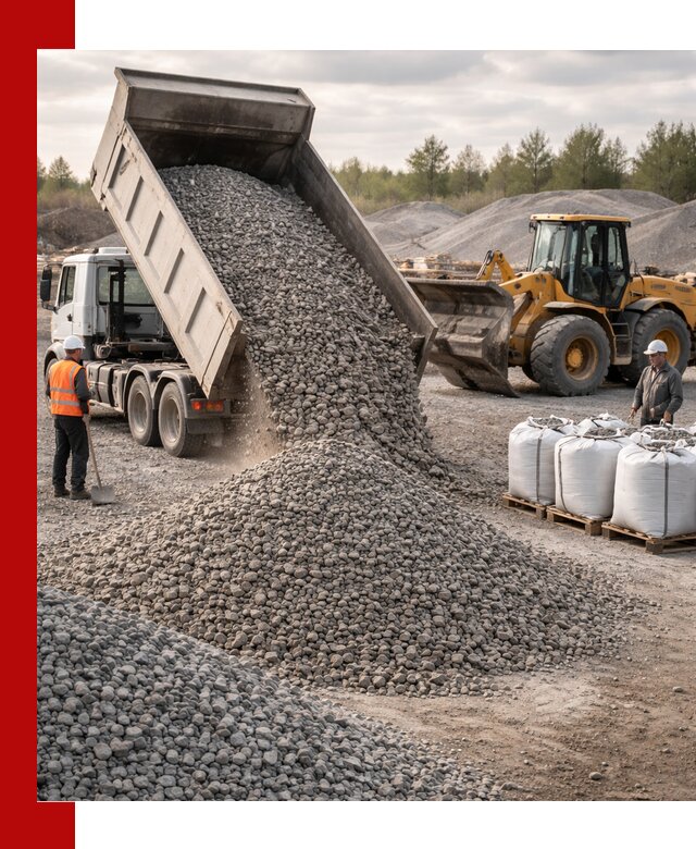 Бетонный щебень фракция 5–20 с доставкой в Волгограде
