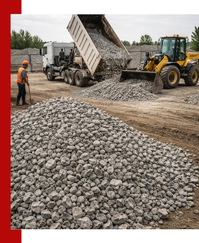 Доставка бетонного щебня фракции 40-70 в Волгограде