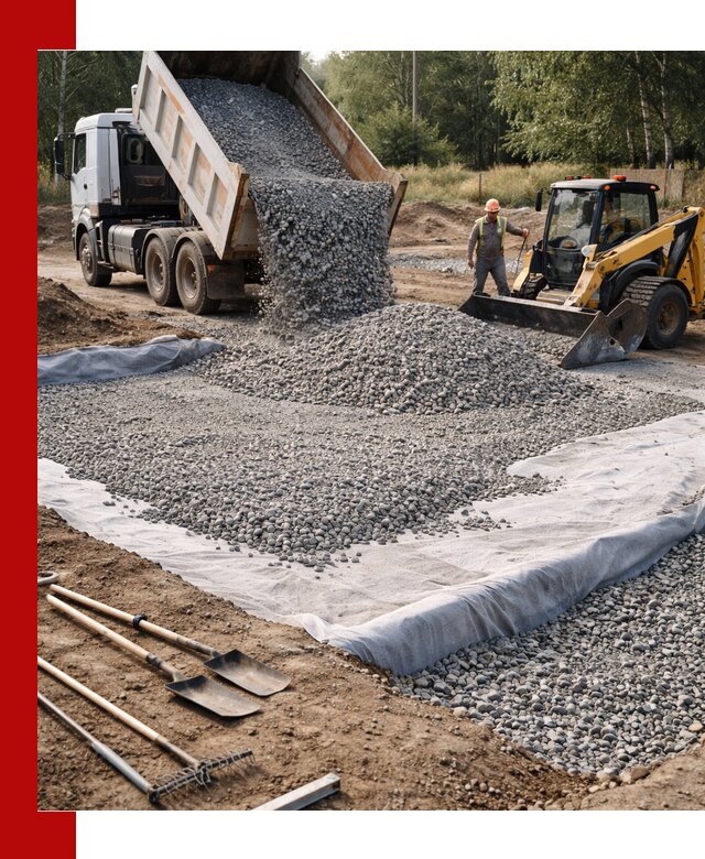 Щебень для фундамента с доставкой в Волгограде