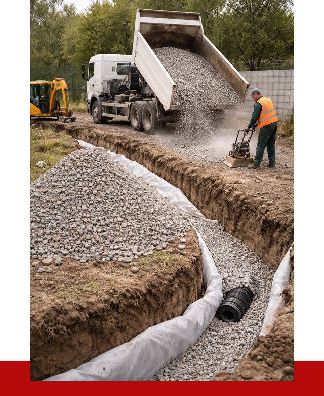 Щебень для дренажа в Волгограде от 1922 р., ПРОНЕРУДВлг доставка