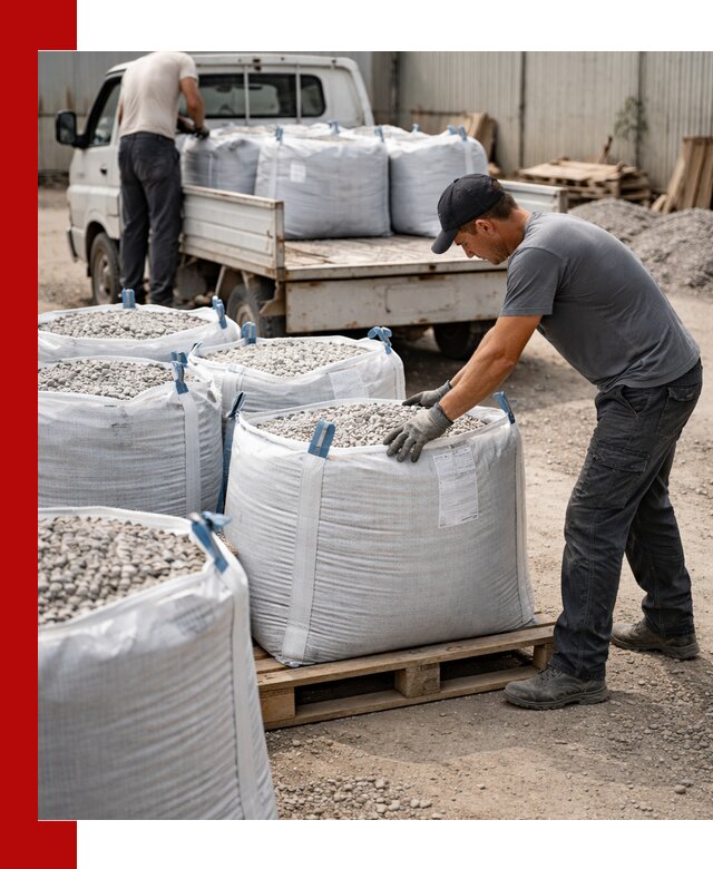 Доставка щебня в мешках по выгодным ценам в Волгограде