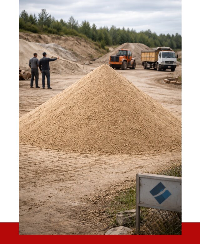 Карьерный песок навалом в Волгограде от 1870 р. | ПРОНЕРУДВлг
