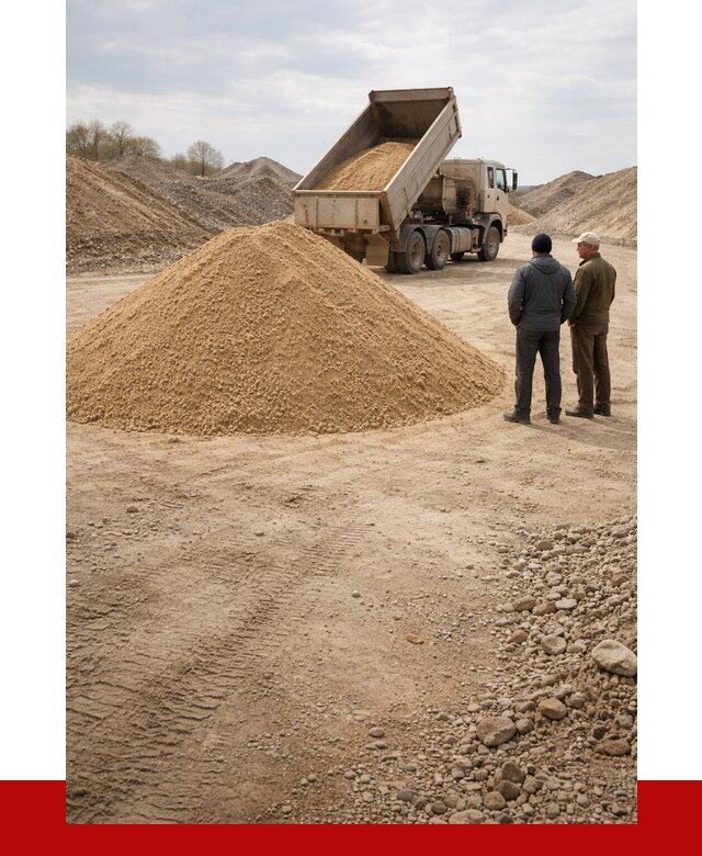 Карьерный песок крупнозернистый в Волгограде от 8832 р | ПРОНЕРУДВлг