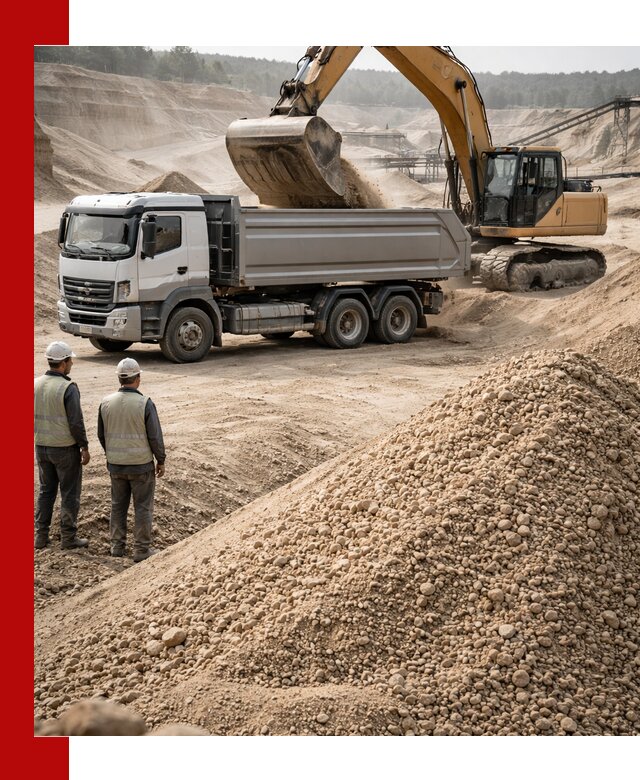 Карьерный крупнозернистый песок с доставкой в Волгограде