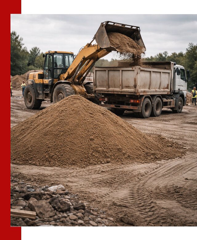 Доставка речного песка навалом в Волгограде быстро и выгодно