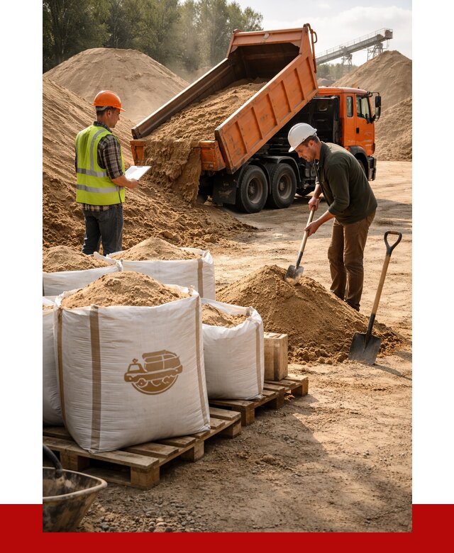 Строительный песок в Волгограде от 2286 р. с доставкой, ПРОНЕРУДВлг