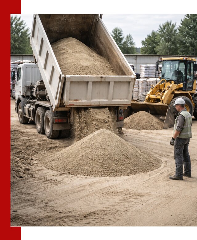 Поставка и доставка песка для бетона в Волгограде