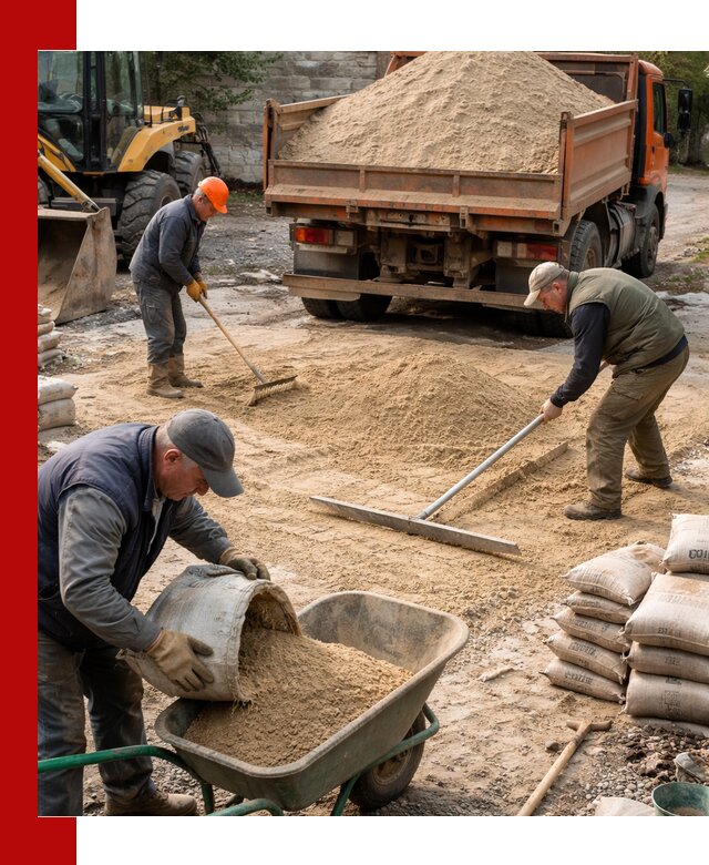 Поставка песка для стяжки в Волгограде с быстрой доставкой
