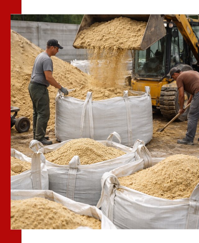 Поставка качественного песка для кладки в Волгограде