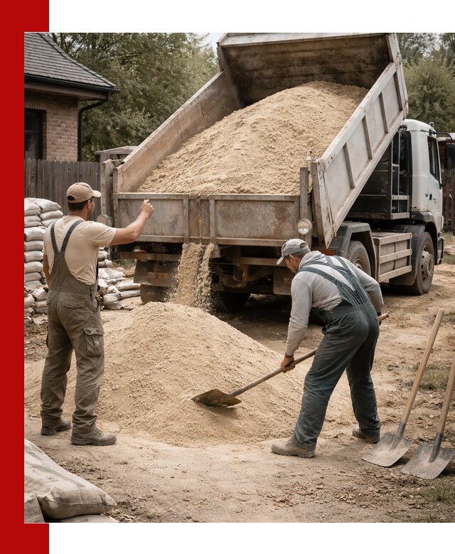 Песок для штукатурки с доставкой в Волгограде качественный и чистый