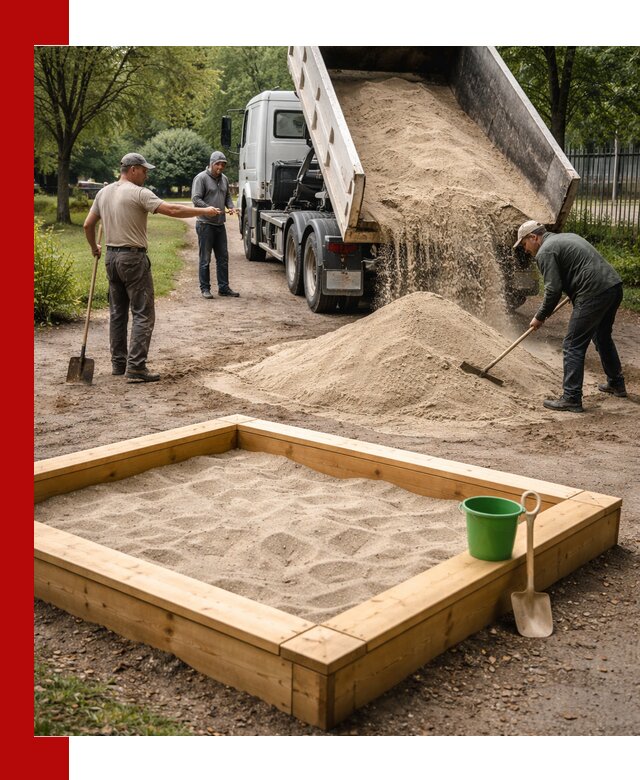 Песок для песочницы с доставкой в Волгограде недорого и чистый