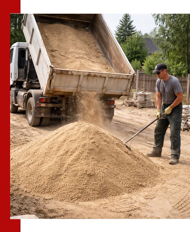 Доставка сухого песка самосвалами в Волгограде