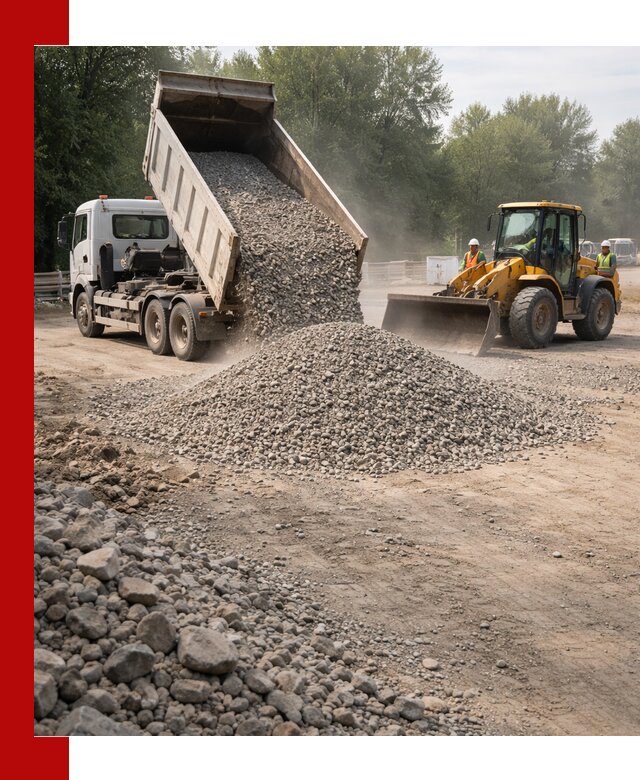 Гравий фракция 5–20 доставка в Волгограде оптом и в розницу