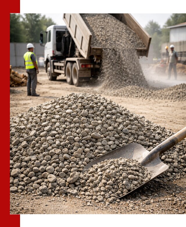 Доставка гравия фракции 20-40 в Волгограде с самосвалами