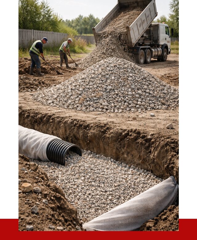 Гравий для дренажа в Волгограде от 2286 р., доставка ПРОНЕРУДВлг