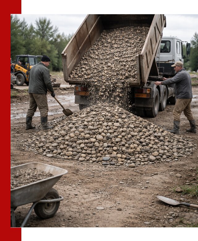 Доставка гальки речной оптом и в розницу в Волгограде