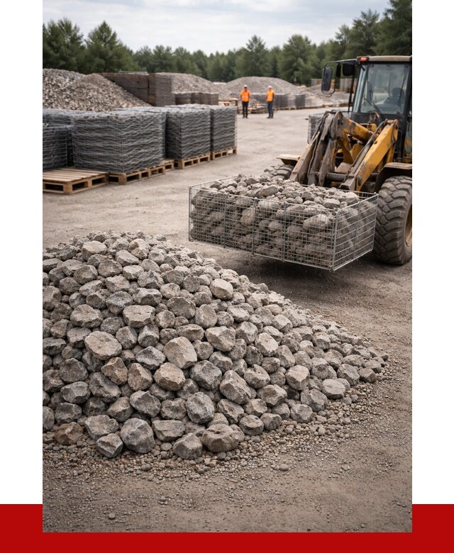 Камень для габионов фракция 70-150 в Волгограде от 4364 р. | ПРОНЕРУДВлг