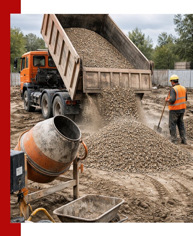 Опгс для бетона с доставкой самосвалом в Волгограде от производителя