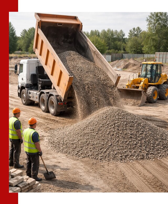 Доставка щебёночно-песчаной смеси ЩПС С7 в Волгограде
