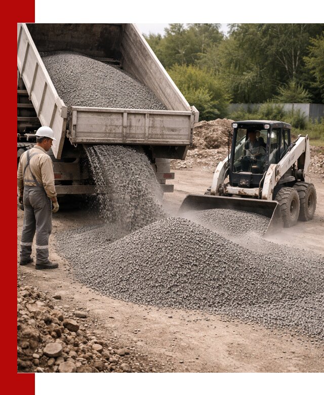 Доставка гравийного отсева 0-5 в Волгограде оптом и в розницу