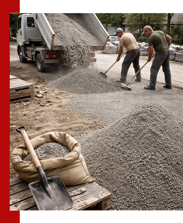 Отсев для тротуарной плитки в Волгограде — доставка и укладка