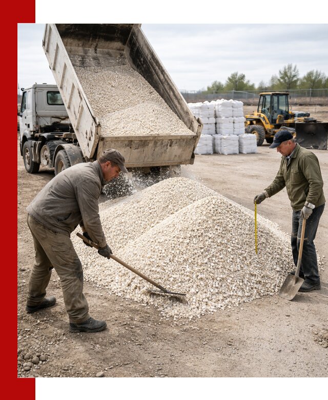 Мраморная крошка с доставкой и разгрузкой в Волгограде