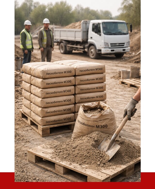 Пескобетон М300 в Волгограде с доставкой от 4832 р. за куб | ПРОНЕРУДВлг