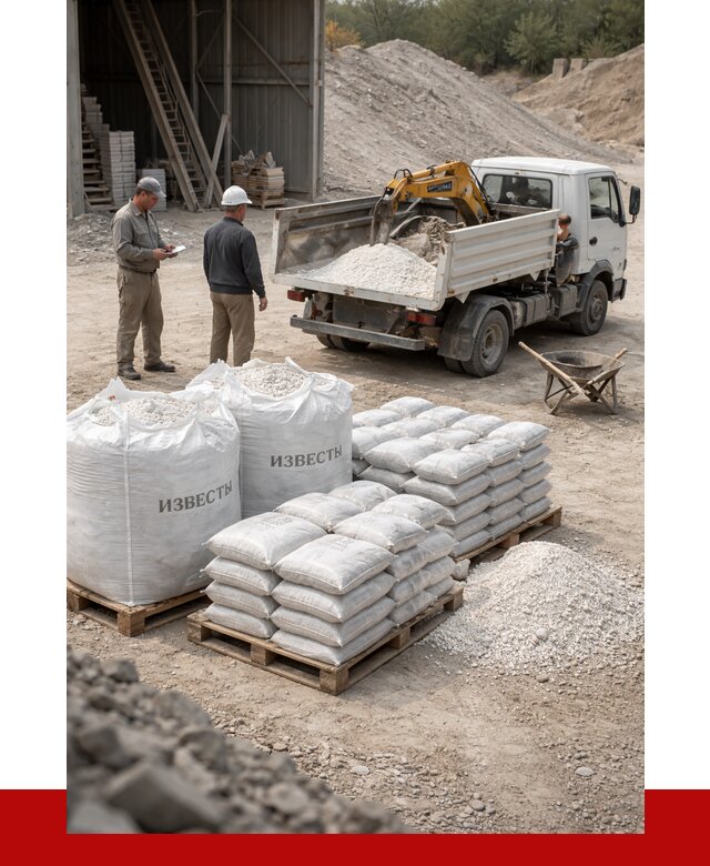 Известь строительная в Волгограде с доставкой от 4364 р. | ПРОНЕРУДВлг