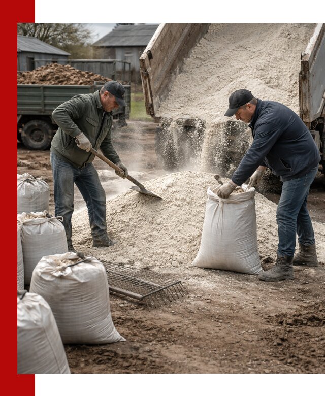 Доставка извести пушонки в Волгограде оптом и мелким оптом