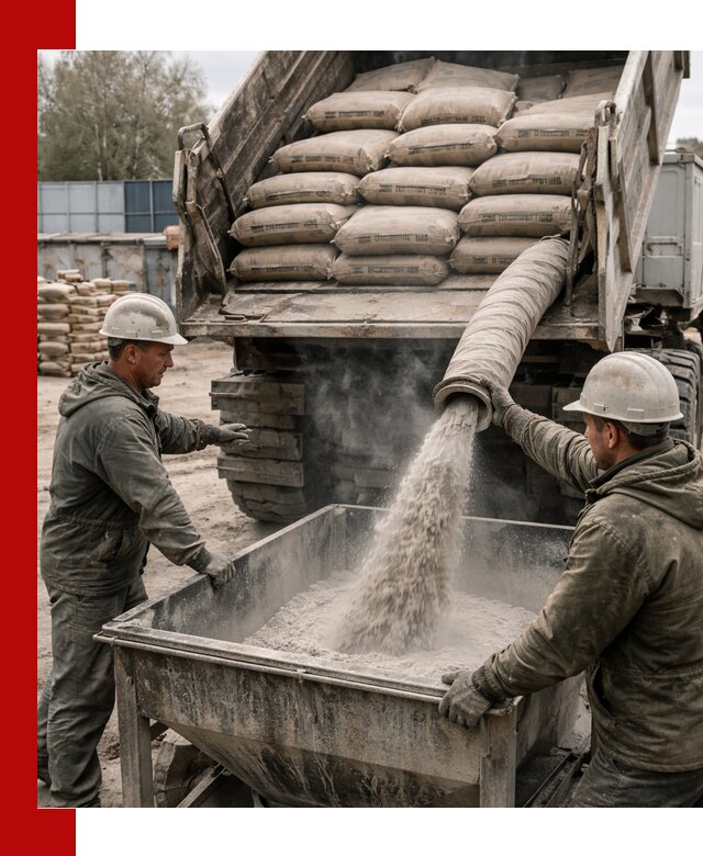 Доставка цемента М400 в Волгограде оптом и в розницу