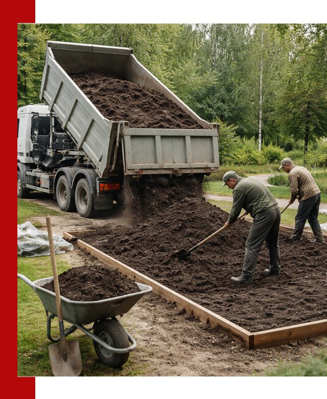 Доставка грунта для озеленения и благоустройства в Волгограде