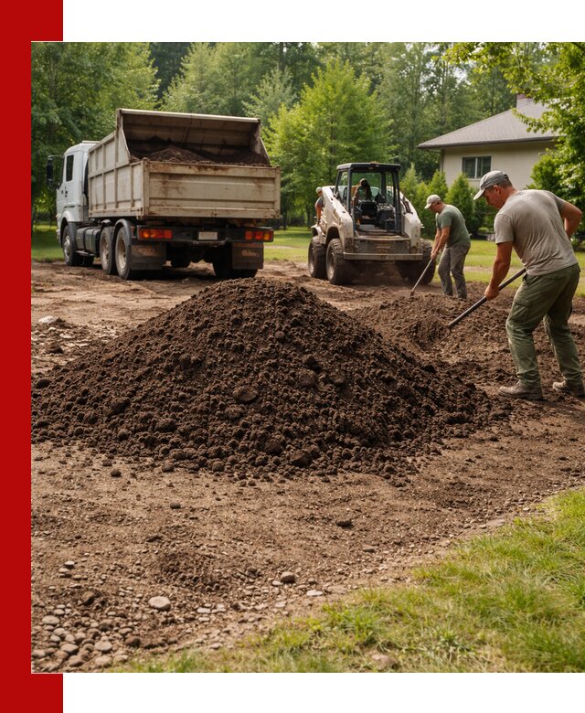 Доставка и укладка грунта для газона в Волгограде
