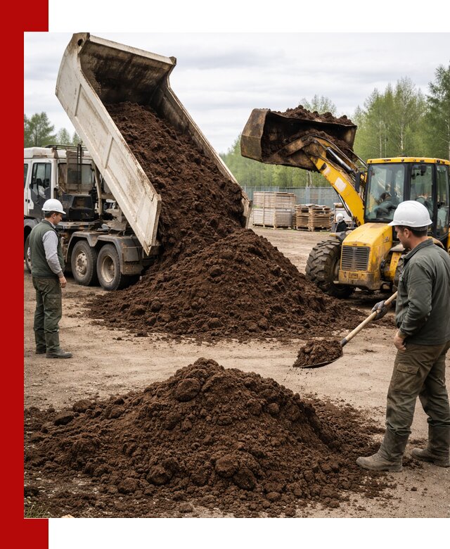 Доставка торфа оптом и в мешках в Волгограде
