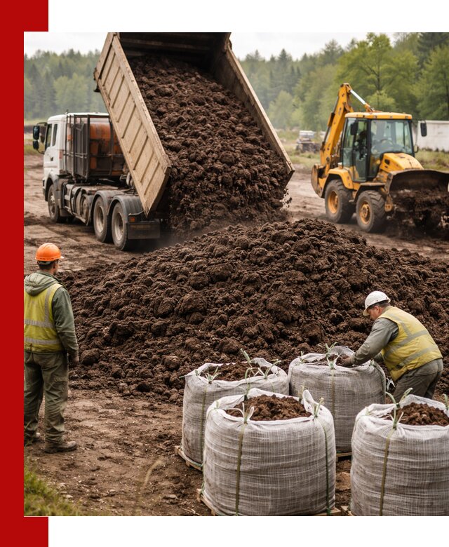 Доставка нейтрального торфа в Волгограде оптом и в розницу
