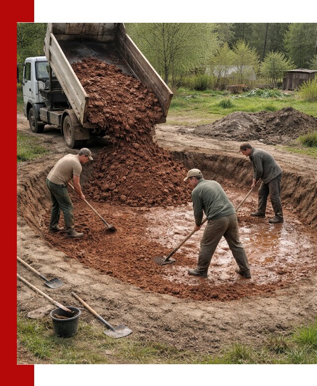 Купить качественную глину для пруда в Волгограде