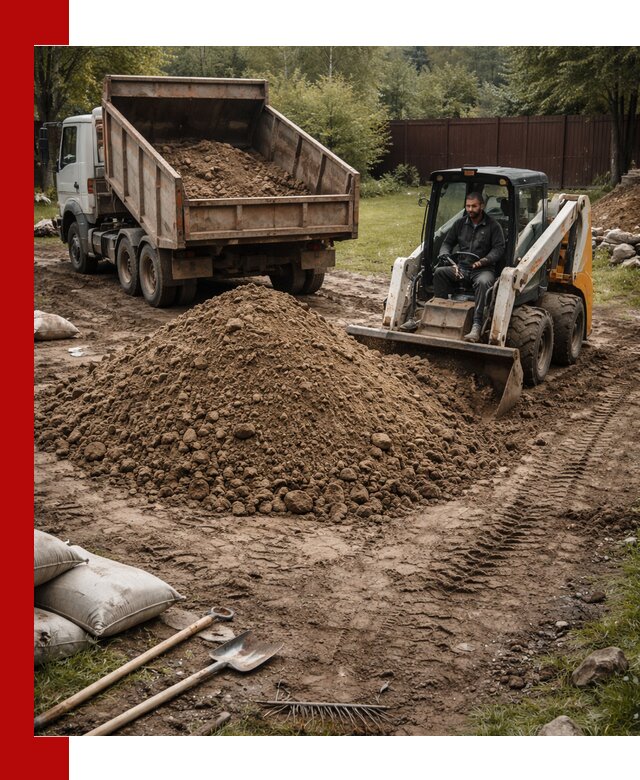 Суглинок для планировки участков в Волгограде с доставкой и выгрузкой