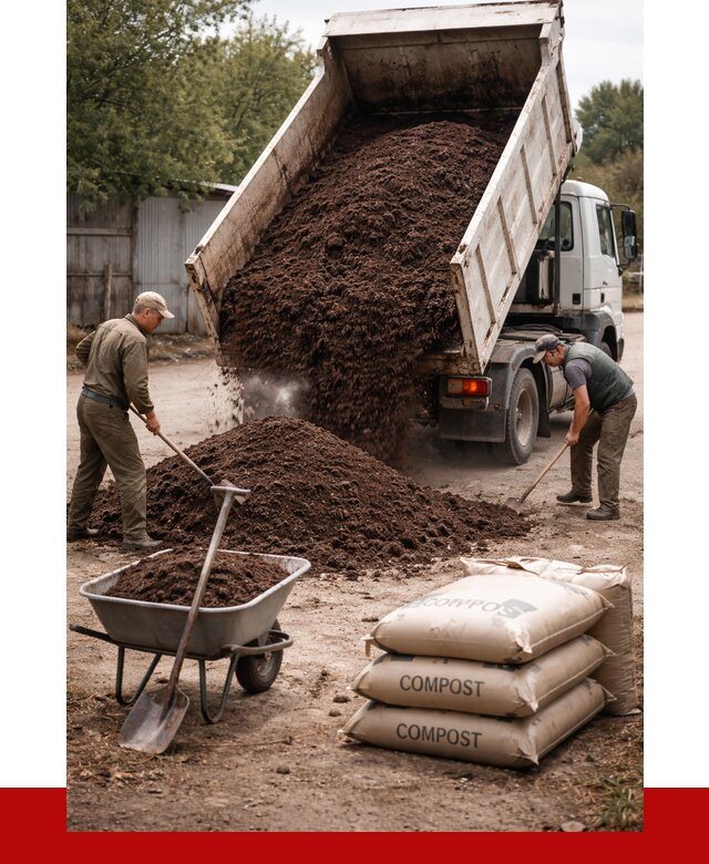 Купить компост в Волгограде от 4364 р. за куб с доставкой | ПРОНЕРУДВлг