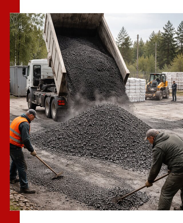 Доставка и продажа асфальтного гранулята в Волгограде