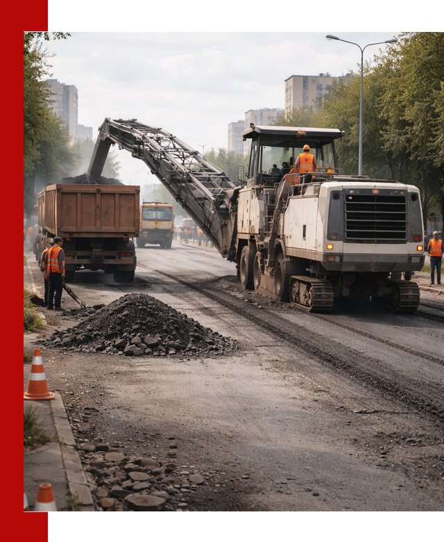 Фрезерованный асфальт в Волгограде — удаление и вывоз старого покрытия
