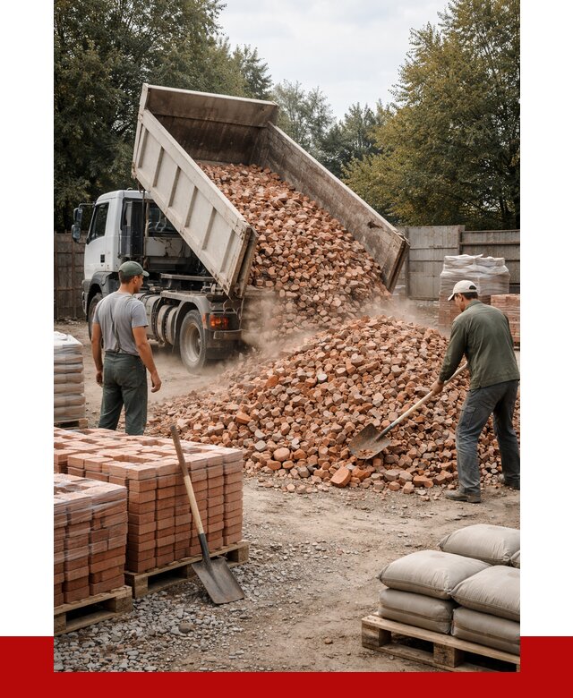 Бой кирпича в Волгограде с доставкой от 4364 руб/куб | ПРОНЕРУДВлг