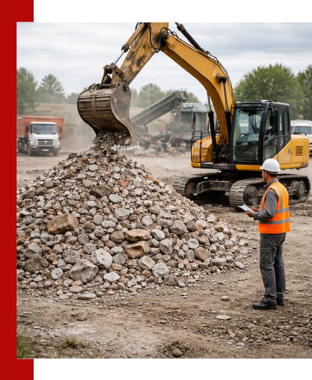 Доставка и вывоз строительного боя в Волгограде